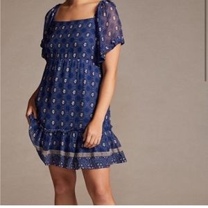 Anthropologie Maeve 3X floral mini dress